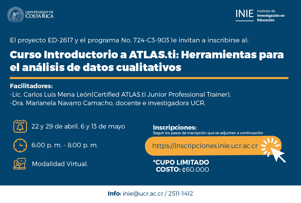 Curso Introductorio a ATLAS.ti: Herramientas para el análisis de datos cualitativos.