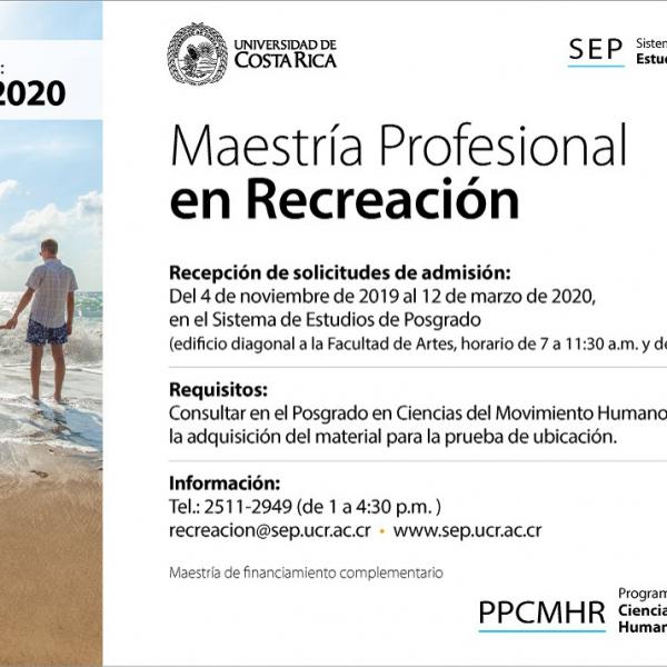 Admisión a Posgrado: Programa de Posgrado en Ciencias del Movimiento Humano y la Recreación