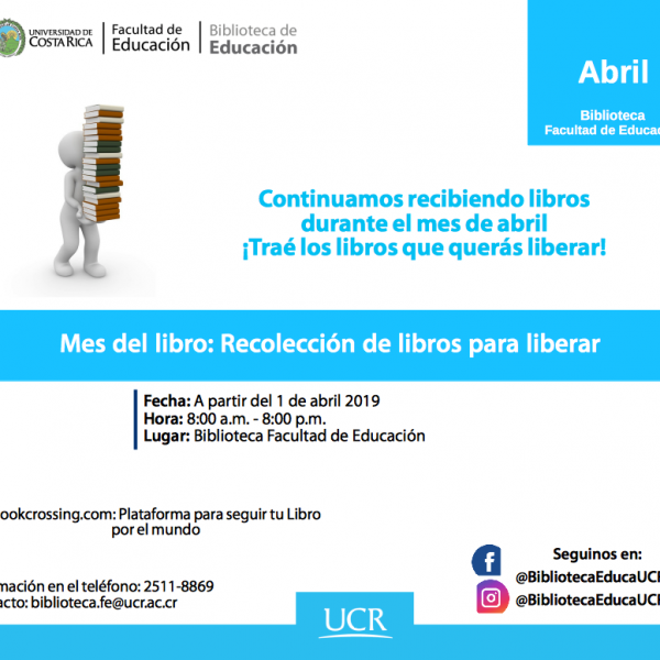 Campaña de recolección de libros de Biblioteca de Educación