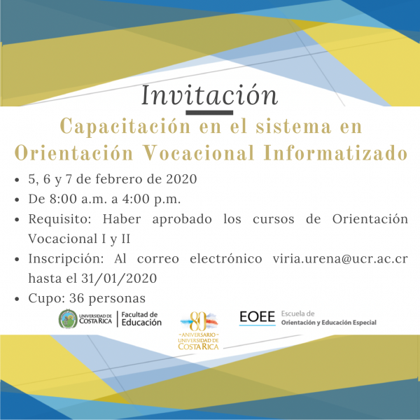 Capacitación en el sistema en Orientación Vocacional Informatizado
