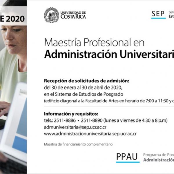 Programa de Posgrado en Administración Universitaria