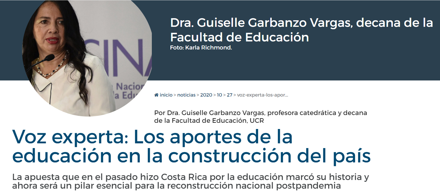 Voz experta: Los aportes de la educación en la construcción del país