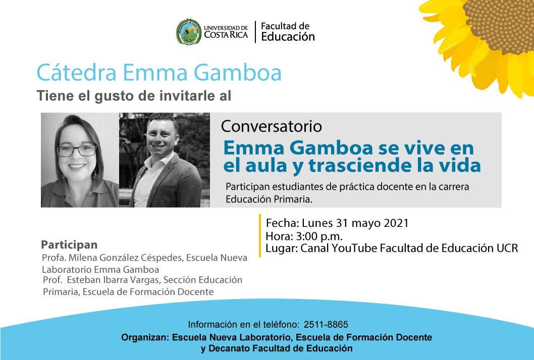 Cátedra Emma Gamboa: Emma Gamboa se vive en el aula y trasciende la vida