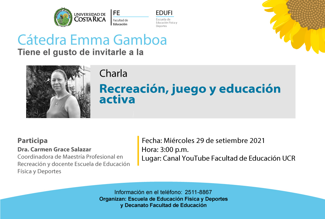 Cátedra Emma Gamboa: Recreación, juego y educación activa