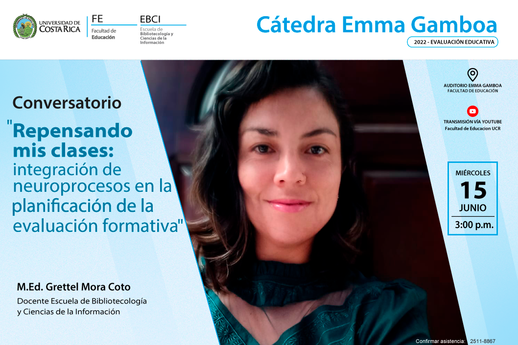 Cátedra Emma Gamboa: "Repensando mis clases: integración de neuroprocesos en la planificación de la evaluación formativa"