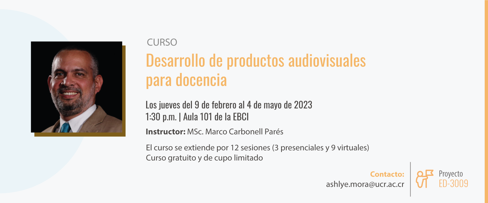 Curso: Desarrollo de productos audiovisuales para docencia