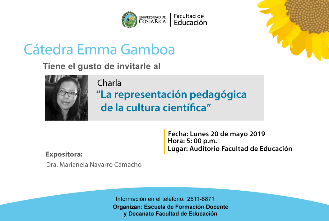 Cátedra Emma Gamboa: Representación pedagógica de la cultura científica