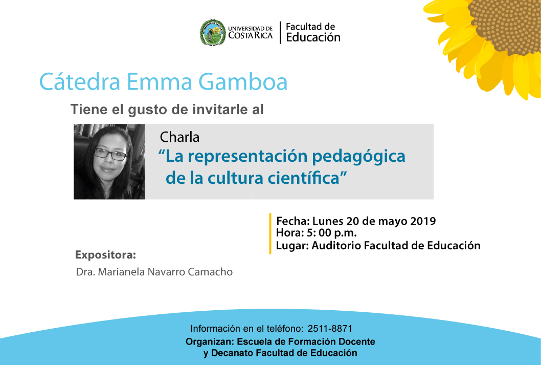 Cátedra Emma Gamboa: Representación pedagógica de la cultura científica