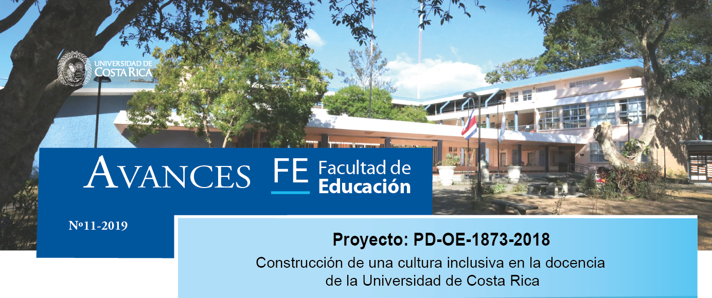 AVANCES presenta el proyecto: Construcción de una cultura inclusiva en la docencia de la Universidad de Costa Rica