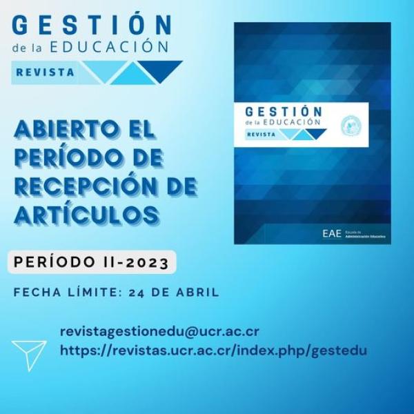 Abierto período de recepción de artículos de Revista Gestión