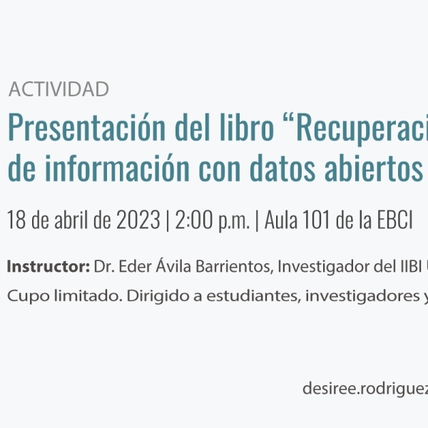 Actividad: Presentación del libro